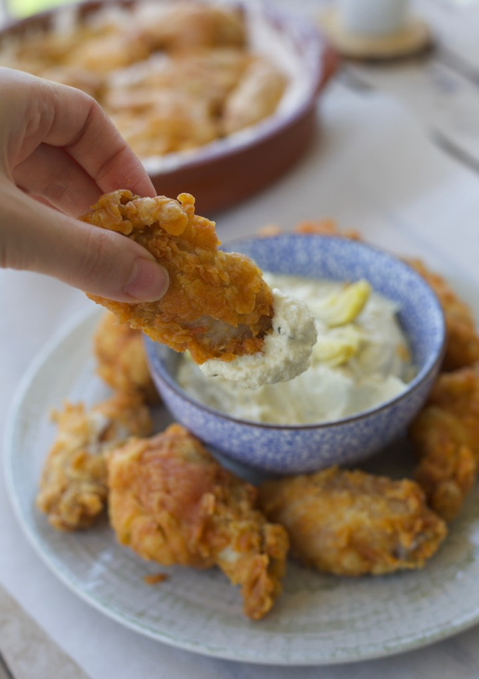 Una foto de Alitas de pollo crujientes