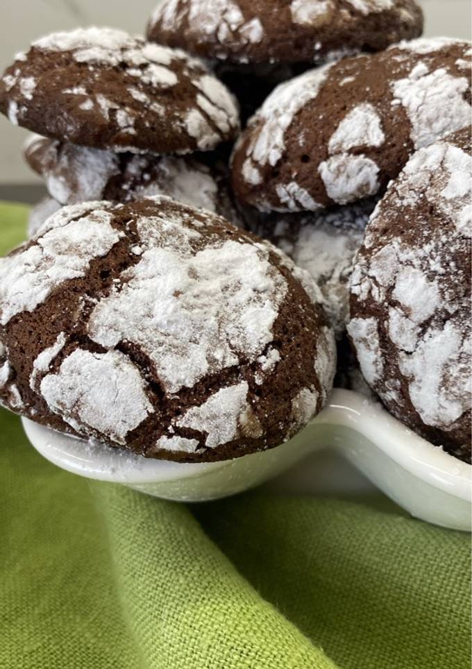 Шоколадне печиво з тріщинками 😋