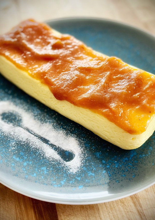 Una foto de Tarta de queso (en microondas)