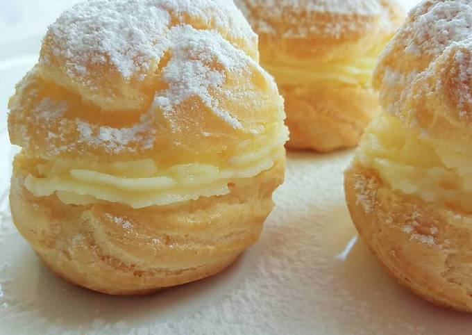 cara buat cream puff