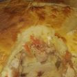 Pastel de pollo licuado