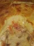 Pastel de pollo licuado