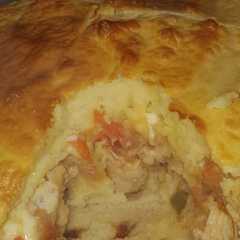 Una foto de Pastel de pollo licuado