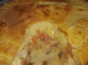 Una foto de Pastel de pollo licuado