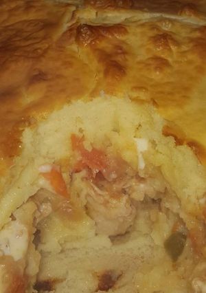 Una foto de Pastel de pollo licuado