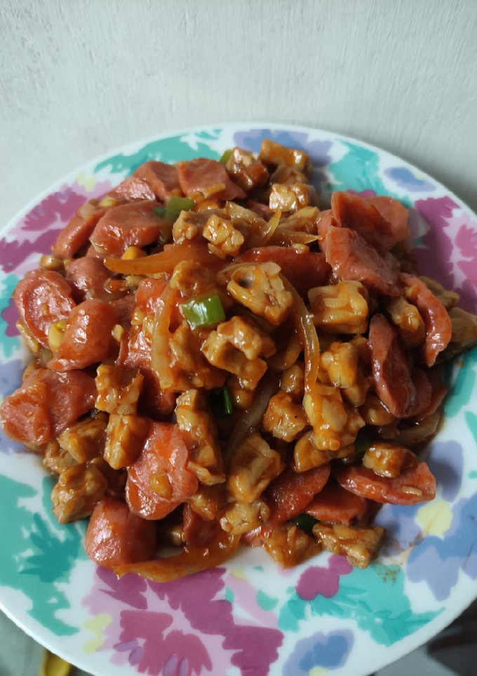 Foto resep 54. Tempe Sosis Saos Tomat
