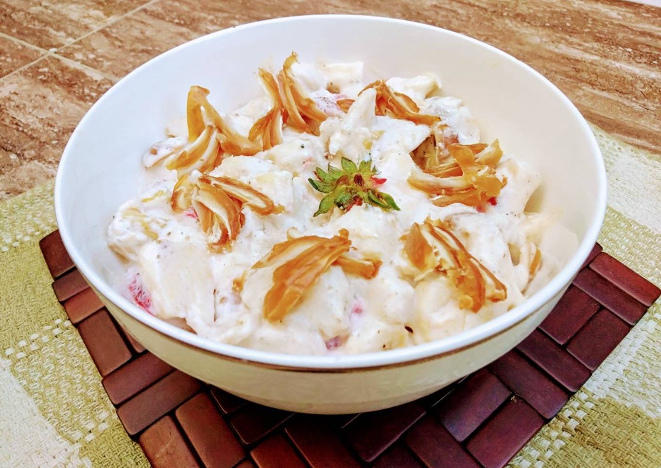 Easy and Quick Cream Fruit Chaat