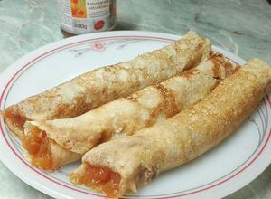Zablisztes palacsinta, diétás dzsemmel🌯 recept fotója