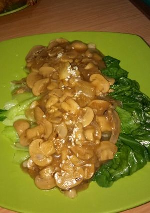 Foto resep Pokcoi siram sous jamur