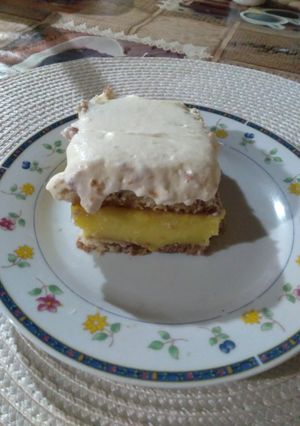 Una foto de Postre crema pastelera para golosos 😋