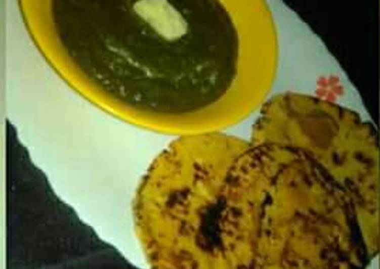 Recipe of Quick Sarso ka saag with makke ki roti