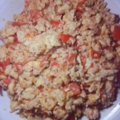 A picture of Scrambled Eggs/Ugali #Endofyearchallenge....
