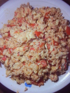A picture of Scrambled Eggs/Ugali #Endofyearchallenge....