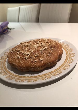 صورة لوصفة كيكة الطحينية