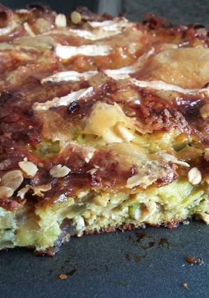 A picture of Easy Crustless Leek Quiche.