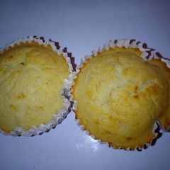 A picture of Rice flour banana cupcakes.