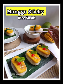 Foto resep Manggo Sticky Rice Sushi