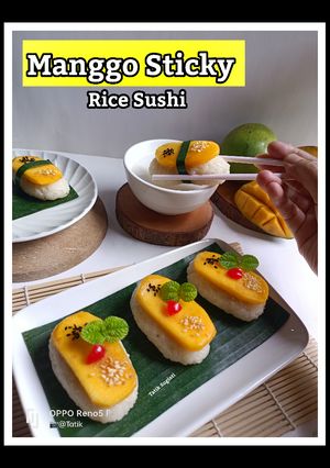 Foto resep Manggo Sticky Rice Sushi