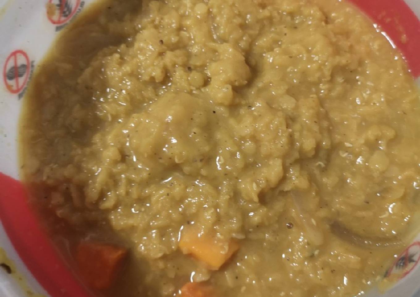 Lentejas Rojas Partidas al Curry