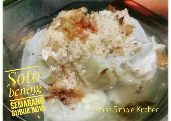 Resep Soto bening Semarang + bubuk Koya Anti Gagal