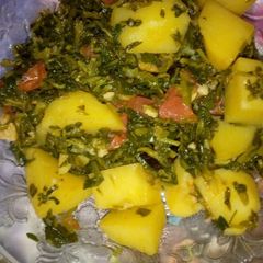 A picture of Aloo methi.