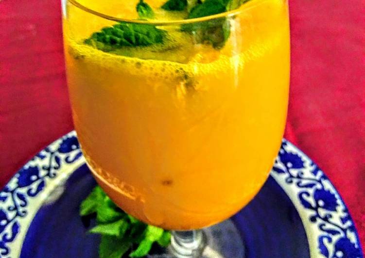 Steps to Make Homemade Mango Mint Spicy Mocktail