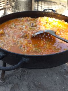 Una foto de Guiso de arroz al disco