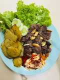 Juicy Steak Bites, Savory Potatoes & Fresh Greens