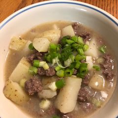 A picture of Hamburger & Taters.