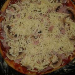 A picture of Home made pizza.