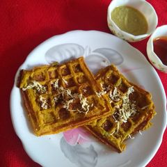Navratan waffles A picture of Navratan waffles.