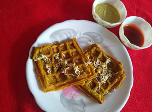 A picture of Navratan waffles.