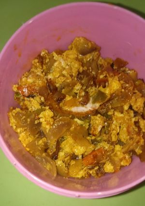 A picture of Egg bhurji.