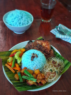 Foto resep Nasi Uduk Bunga Telang
