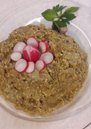 عکسی از دستور کشک و بادمجون#رژیمی(۲ قاشق روغن)