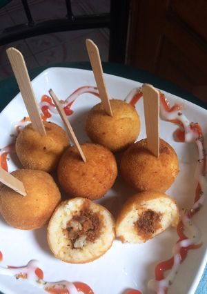 Foto resep Nasi kepal abon
