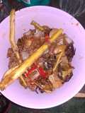 Kikil baso kecap pedas
