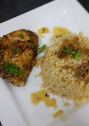 Une photo de Poulet au four