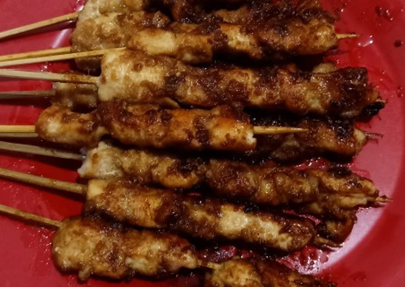 Sate ayam mantul