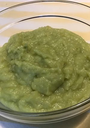 Une photo de Compote pommes et pistache