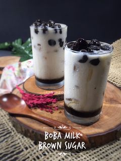 Foto resep Boba Milk Brown Sugar - minuman boba