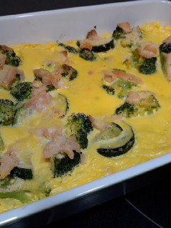 Foto principal de Pastel de verduras y salmón a la mostaza
