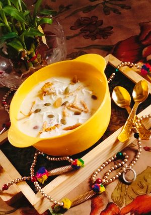A picture of Sabudana kheer 🥰🥰 Payasam /milk made tapioca kheer.