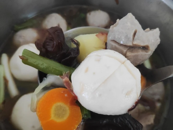 Langkah Gampang Membuat Resep Kimlo / Sop Bakso Kuah Tumis Ebi yang Lezat Sekali Anti Ribet, Lezat