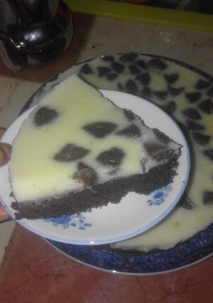 صورة لوصفة كيك بطبقة الفلان