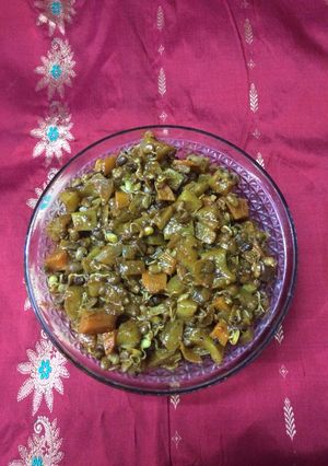 A picture of Sprouts veggie Subji.