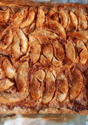 Une photo de Feuilleté pomme amande