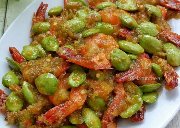 Cara Gampang Membuat Udang Cabe Hijau Pete, Bisa Manjain Lidah