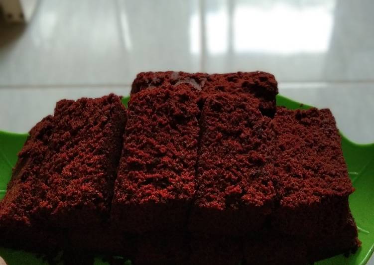 Cara mengolah Brownies coklat kukus simple yang mudah
