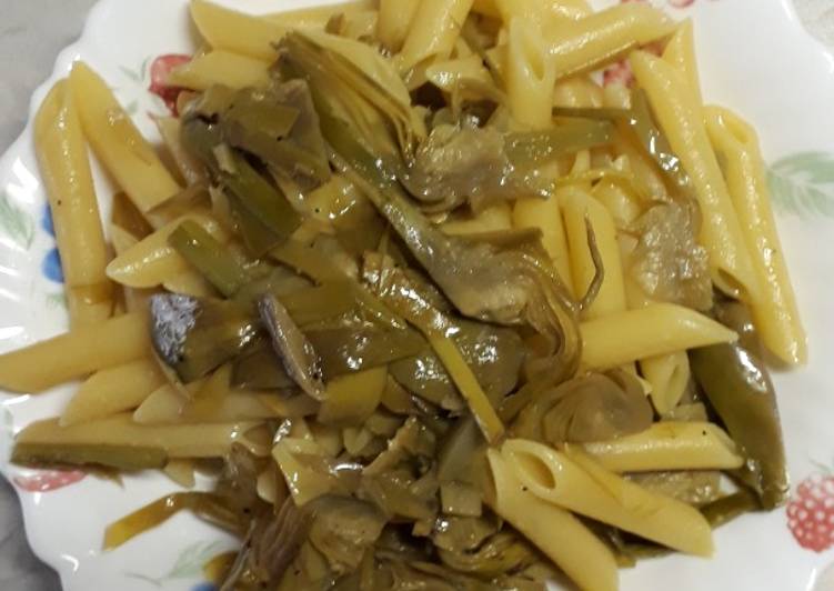 Penne con sautè di carciofi